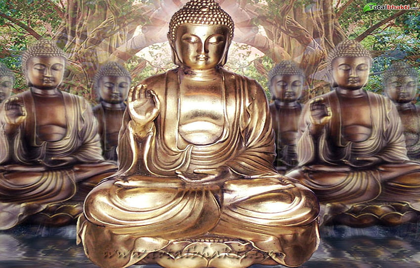 Praktik Psikologis Buddhis yang Dapat Membantu Meredakan Kecemasan, Happy Buddha Wallpaper HD