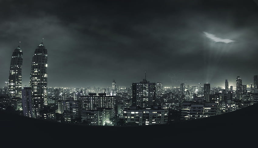 Moje miasto Gotham. Miasto Gotham, Gotham, dekoracje anime, panoramę miasta Gotham Tapeta HD
