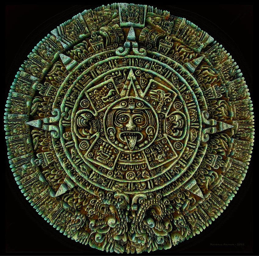 arte maya. Calendario Maya arte digitale Sfondo HD