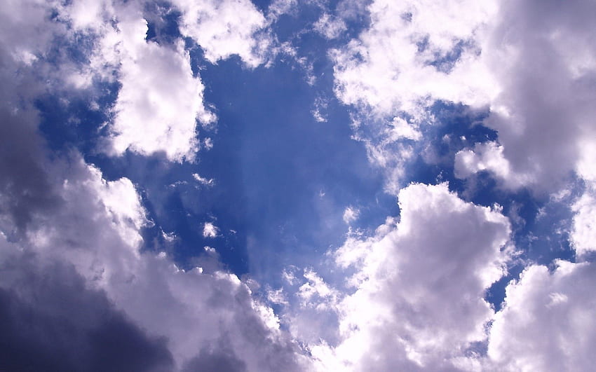 Natura, niebo, chmury, połysk, światło Tapeta HD