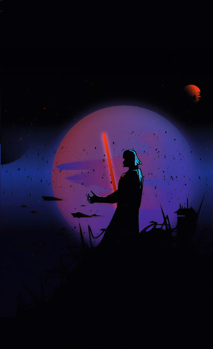 Guerra de las Galaxias, Darth Vader, arte digital fondo de pantalla del teléfono