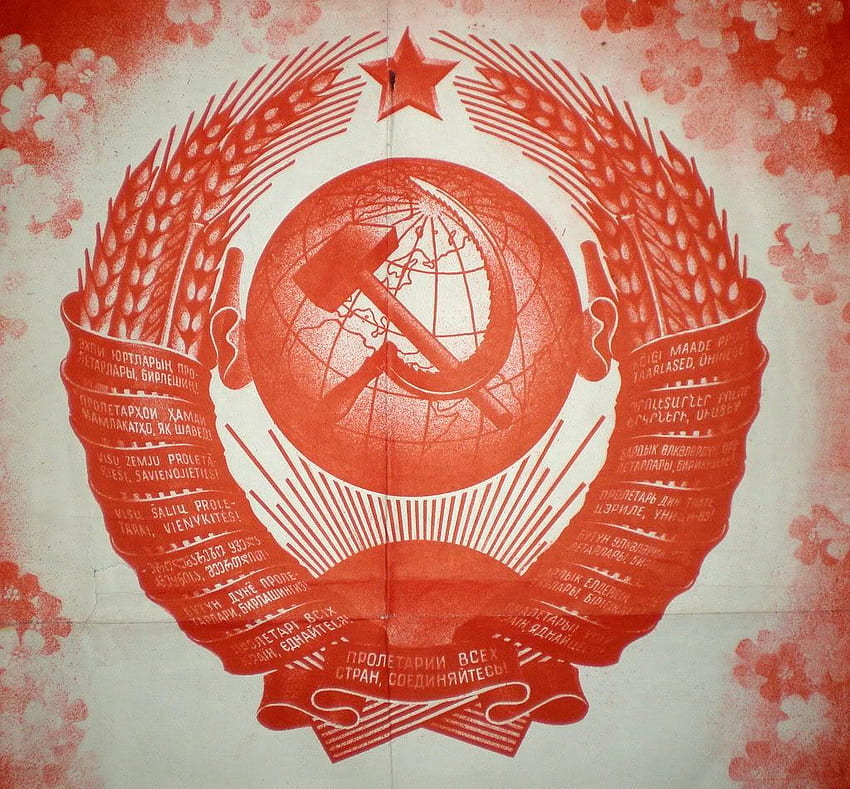 Vintage Rus Sovyet Propaganda Posteri SSCB Siyasi Birliği HD duvar kağıdı