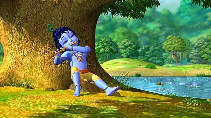 Kleiner Krishna , Cartoon, HQ Kleiner Krishna . 2019, Krishna HD-Hintergrundbild