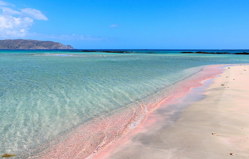 Yunanistan, Creta, Elafonisi beach for , bölüm природа, Greece Ocean HD duvar kağıdı