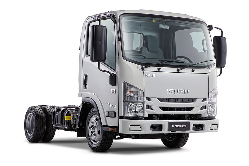 NLR 45 150, AU Spec, 2018 , Isuzu, Lastwagen, Weißer Hintergrund. Mocah, Isuzu-Truck HD-Hintergrundbild