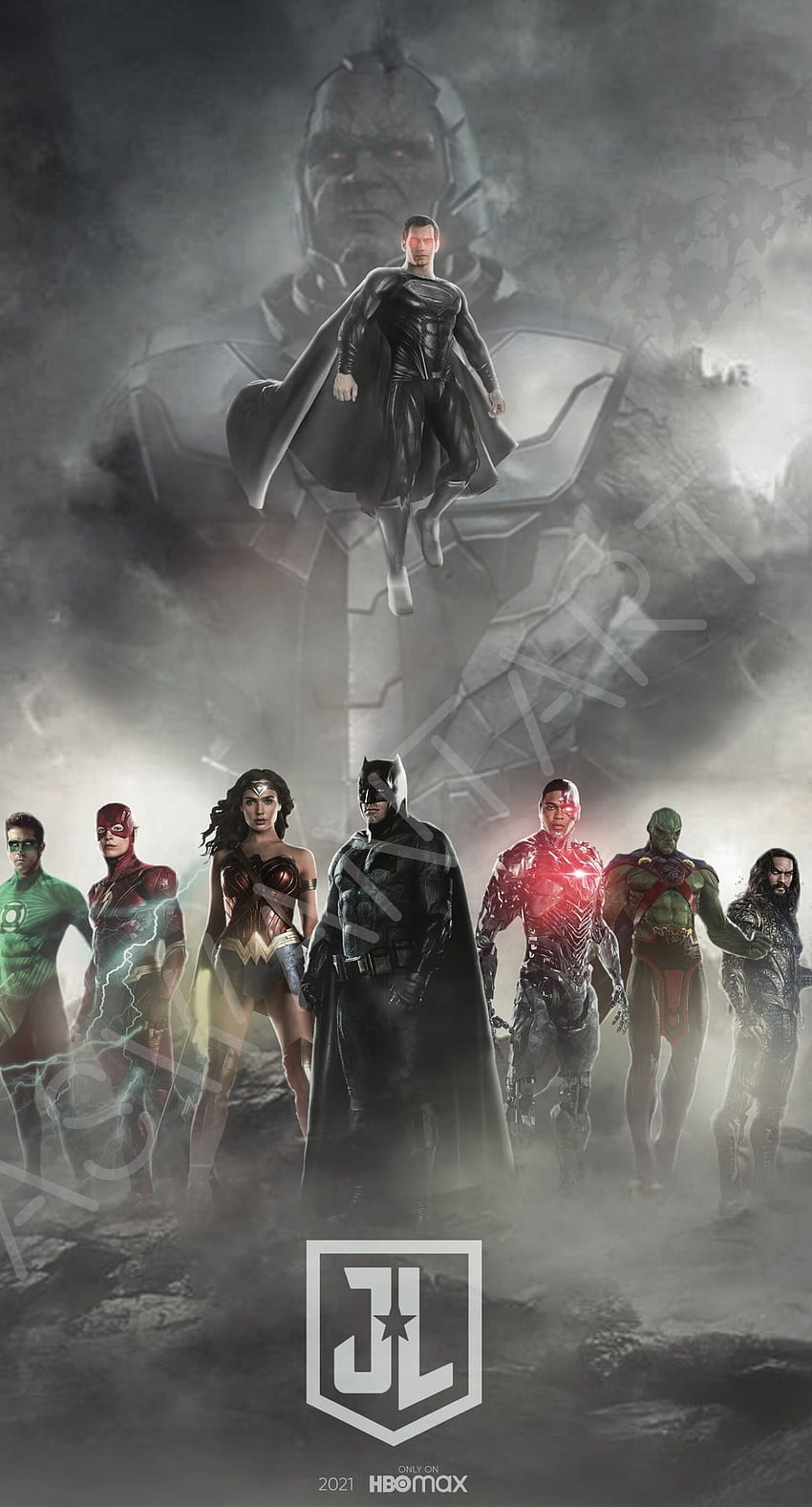 Justice League Snyder Cut – История на Justice League на Zack Snyder, Justice League 2021 HD тапет за телефон
