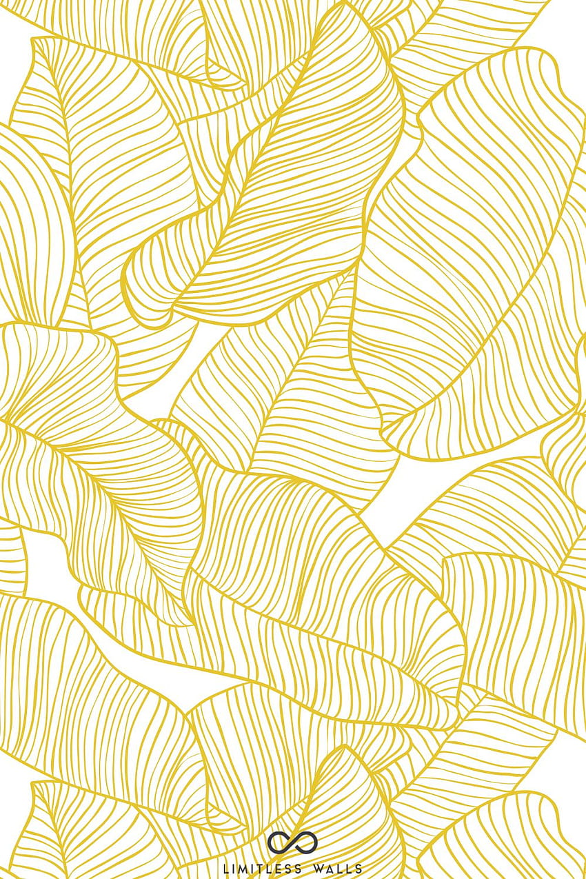 Foglia di banana gialla. Giallo divertente. Carta da parati pareti illimitate. Giallo, Giallo pastello estetico, Foglia, Foglia gialla Sfondo del telefono HD