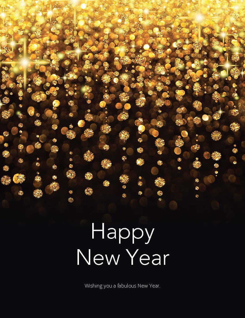 Happy New Year. Cards. Gold glitter background, Glitter HD phone wallpaper