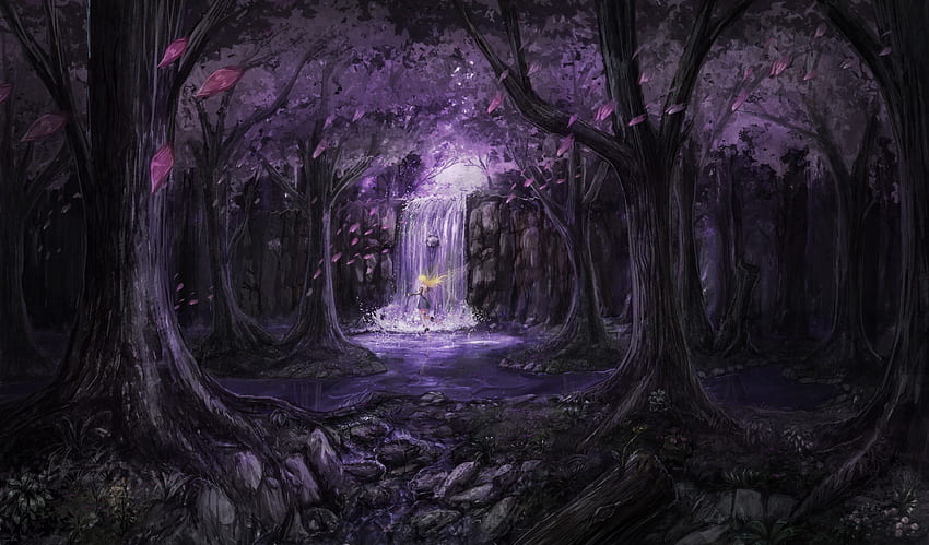 Purple Fairy Background (Page 1) HD wallpaper