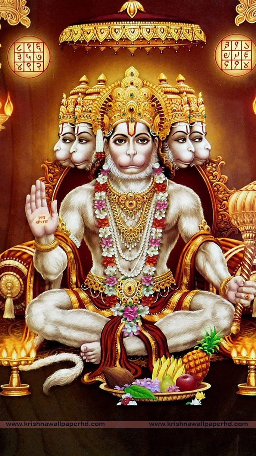 Panchmukhi Hanuman, Dewa Hanuman wallpaper ponsel HD