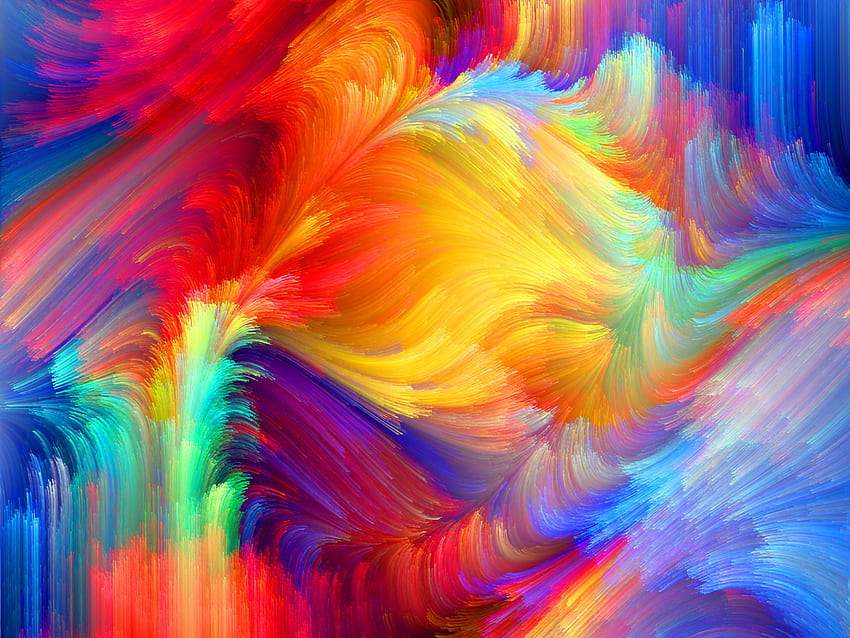 Aquarela, tinta, cores, splash papel de parede HD