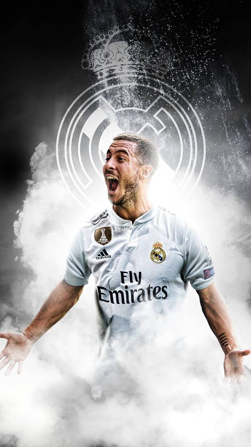 Hazard Real Madrid iPhone, Eden Hazard Fond d'écran de téléphone HD