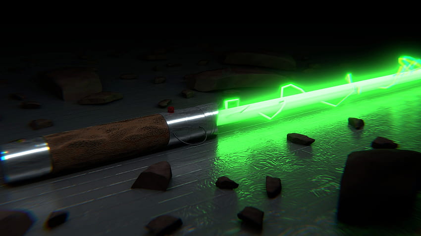 Междузвездни войни Зелен светлинен меч U. .gg, светлинен меч на Люк Скайуокър HD тапет