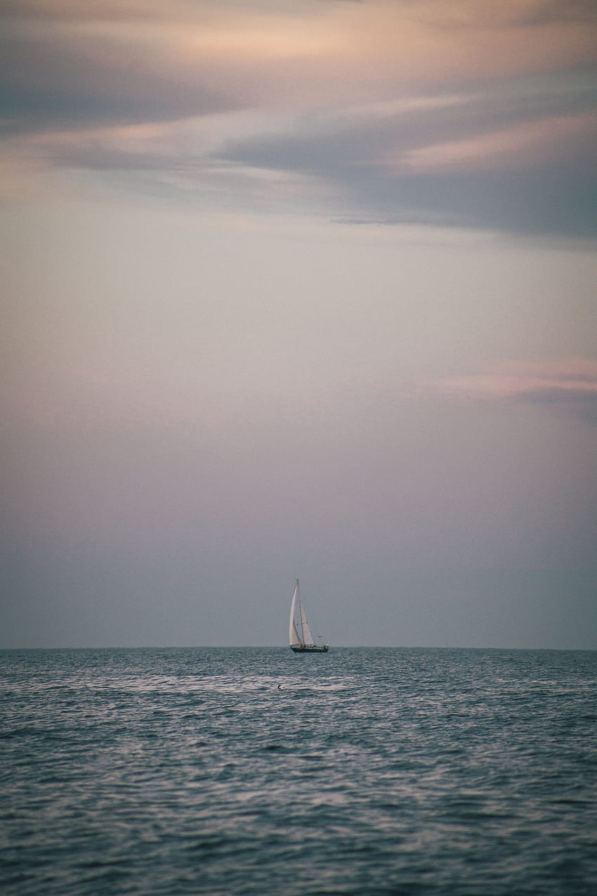 Water, Sea, Horizon, , , Boat, Vessel HD phone wallpaper
