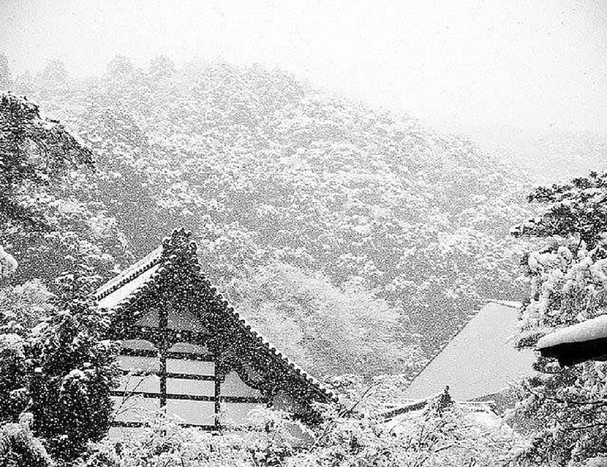 Other: Snowy Day Temple Japanese Scenery Snow Winter Japan HD wallpaper