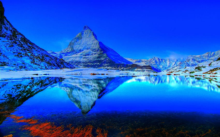 Matterhorn, Szwajcaria Noc Tapeta HD