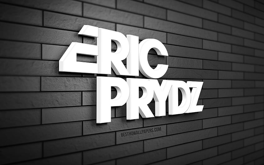 Eric Prydz 3D logo, , Eric Sheridan Prydz, gray brickwall, creative, music stars, Eric Prydz logo, Swedish DJs, Cirez D, 3D art, Eric Prydz HD wallpaper