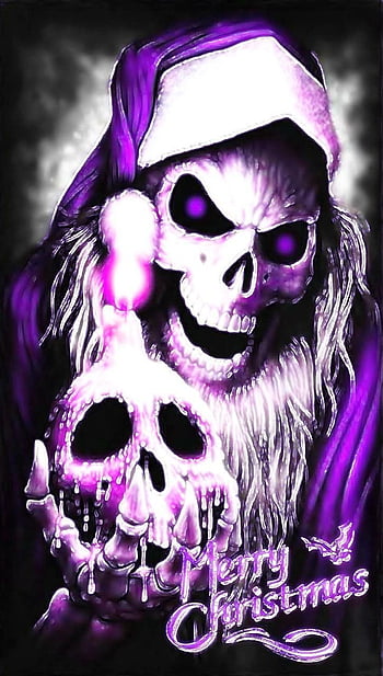 Premium Vector  Christmas santa claus skull  Creepy christmas Skull  wallpaper Christmas vectors