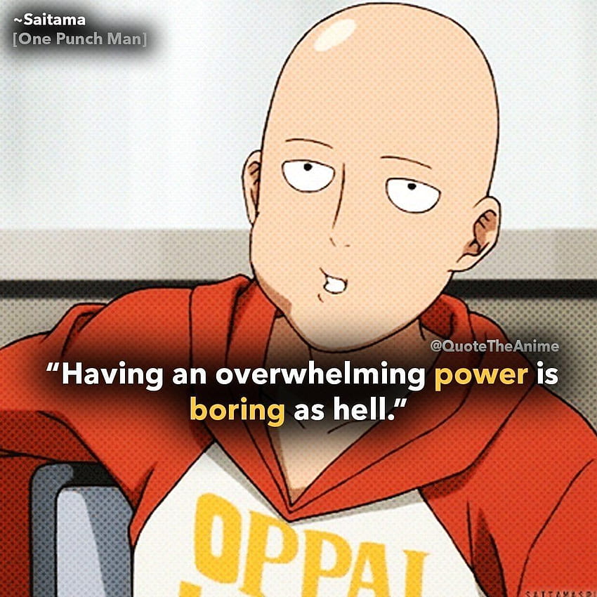 Powerful Saitama Quotes 2020 - One Punch Man, Funny One Punch Man HD phone wallpaper