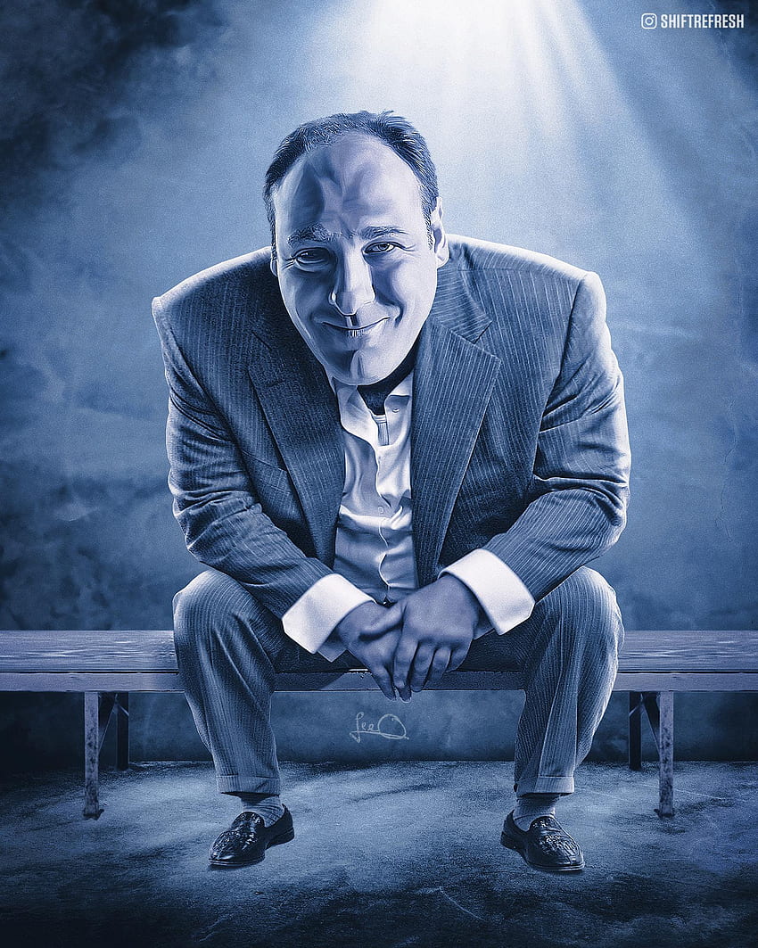 Pour célébrer le 20e anniversaire des Sopranos, j'ai créé un hommage, Tony Soprano Fond d'écran de téléphone HD