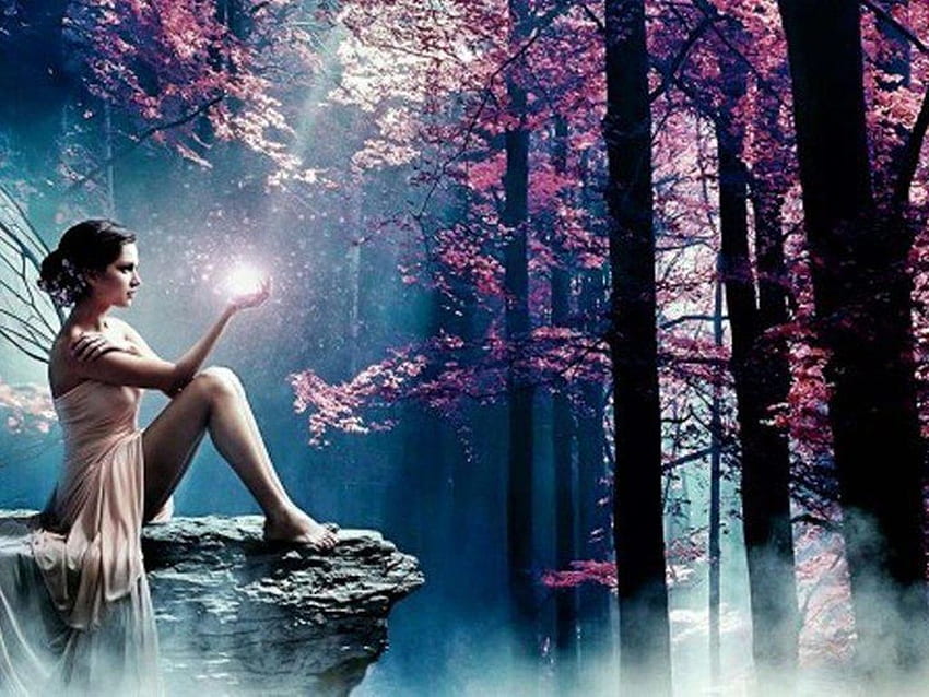 Forest Fairy, Mystical Fairies HD wallpaper