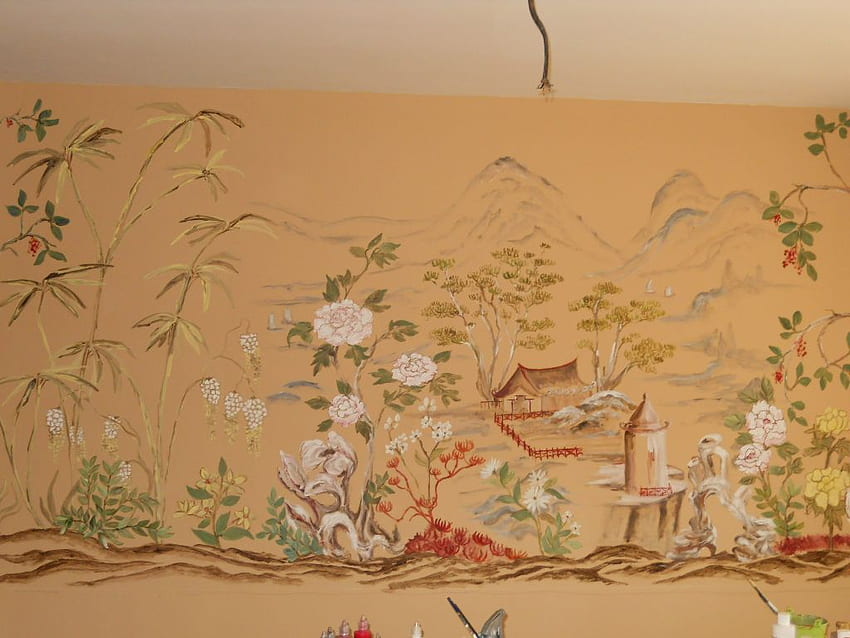 Oriental wall mural. Simply Stephanie's Art Blog HD wallpaper | Pxfuel