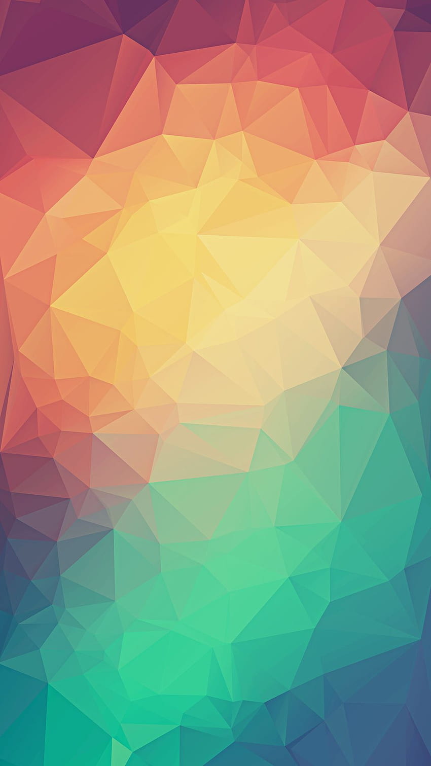 Colorful Low Poly Triangles iPhone . HD phone wallpaper