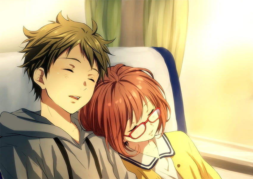 Anime Couple GIF - Anime Couple Sleeping - Discover & Share GIFs