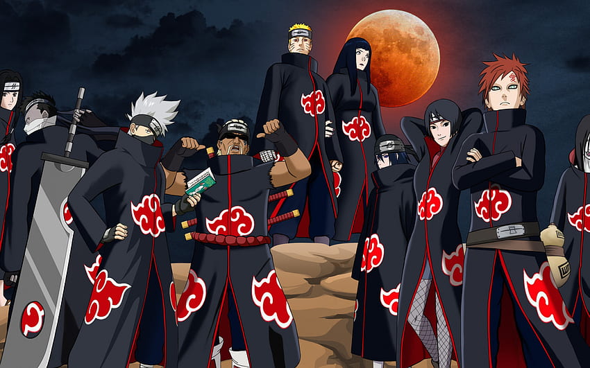 Naruto, anime, ninja, Akatsuki, manga, shinobi, Naruto Shippuden, jinchuuriki, japoński, anian, sekcja shonen w rozdzielczości, Naruto 1440x900 Tapeta HD