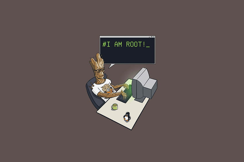Groot Ich bin Root Chromebook Pixel HD-Hintergrundbild