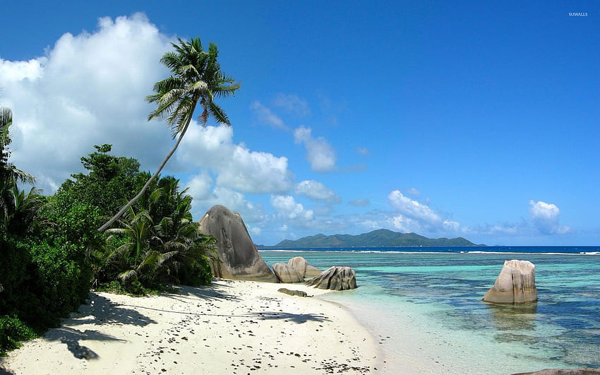 La Digue - Seychelles - Beach HD wallpaper