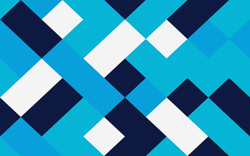garis biru, , desain material, biru dan putih, bentuk geometris, garis, geometri, pola persegi panjang, strip, seni abstrak, latar belakang biru untuk resolusi . Kualitas tinggi Wallpaper HD