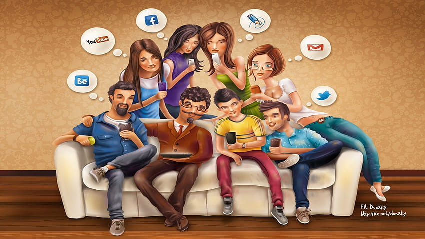 Социални мрежи, имейл, мрежа, youtube, интернет, facebook HD тапет