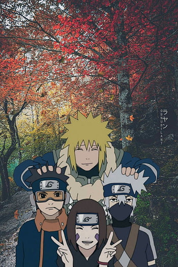 hatake kakashi, namikaze minato, uchiha obito, and nohara rin (naruto and 1  more) drawn by mtmting