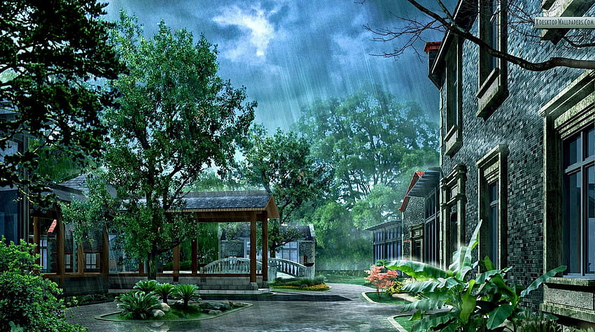 Beautiful Rainy Day for . Pakistani Fun. Beautiful nature , Landscape , Rainy day, Rainy Day Painting HD wallpaper