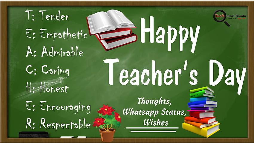 Dzień Nauczyciela, Szczęśliwy Dzień Nauczyciela Tapeta HD