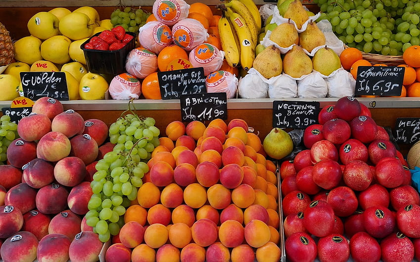 Fruit Stand Food, Organic Food HD wallpaper