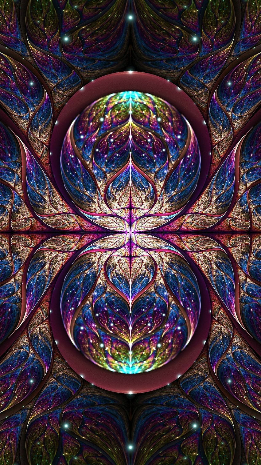 . desain pada tahun 2019. Seni visioner, seni Mandala, Psikedelik Mandala wallpaper ponsel HD