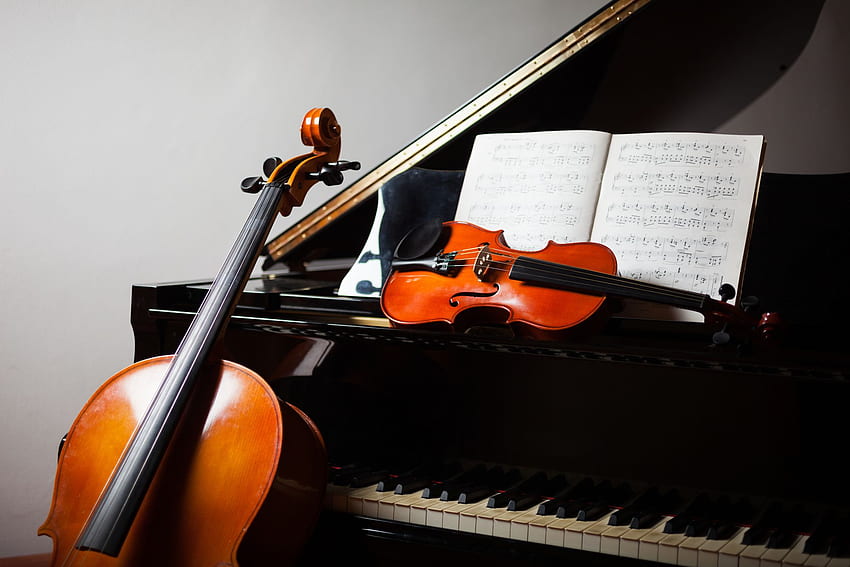 Vieni a dare un'occhiata alla musica annuale, al pianoforte e al violino della Suzuki String School of Guelph Sfondo HD