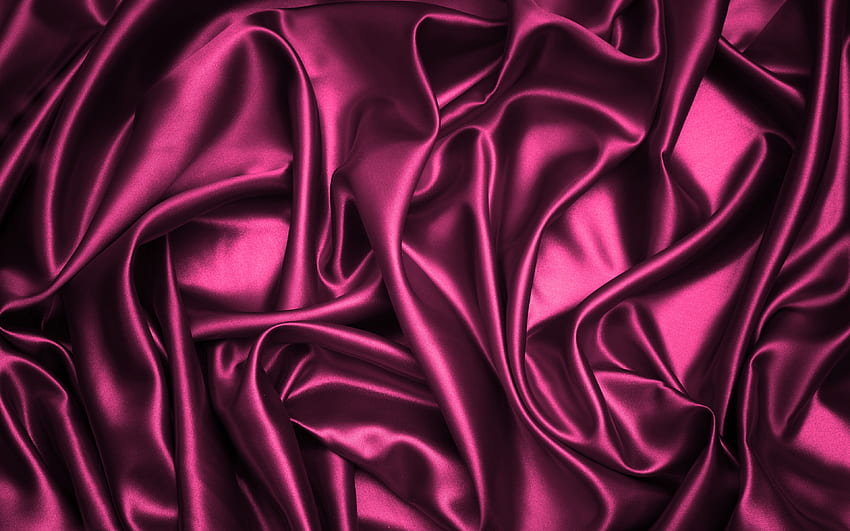 soie rose, texture de tissu rose, soie, fond rose, satin rose, textures de tissu, satin, textures de soie pour résolution. Haute qualité Fond d'écran HD