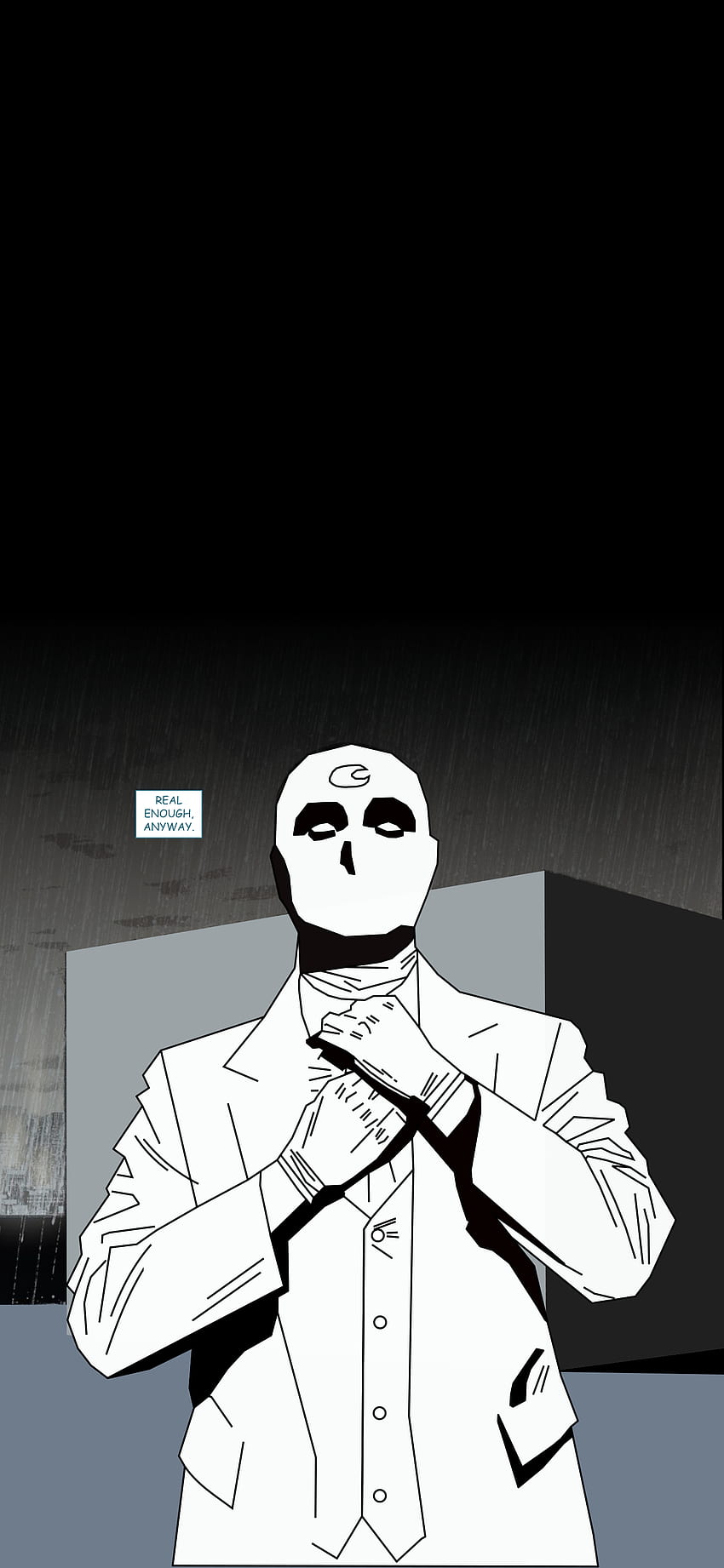 Minimalist Moon Knight phone , made by yours truly. : Marvel HD phone wallpaper