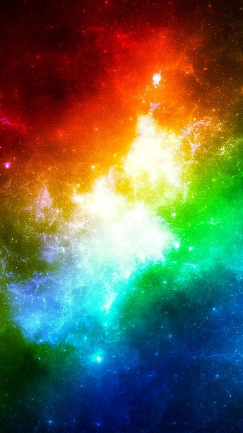 Note de galaxie: Note de galaxie colorée de ciel étoilé, ciel étoilé coloré Fond d'écran de téléphone HD