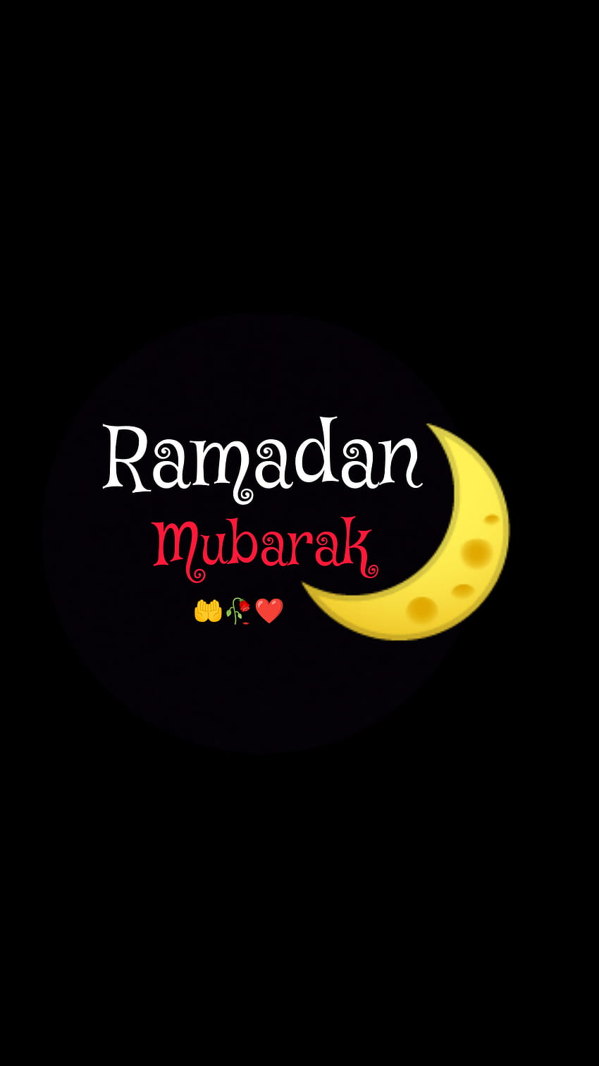 Ramadan Mubarak, black HD phone wallpaper | Pxfuel