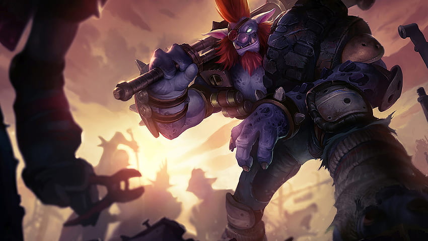 Junkyard Trundle LoL Splash Art League of Legends HD wallpaper