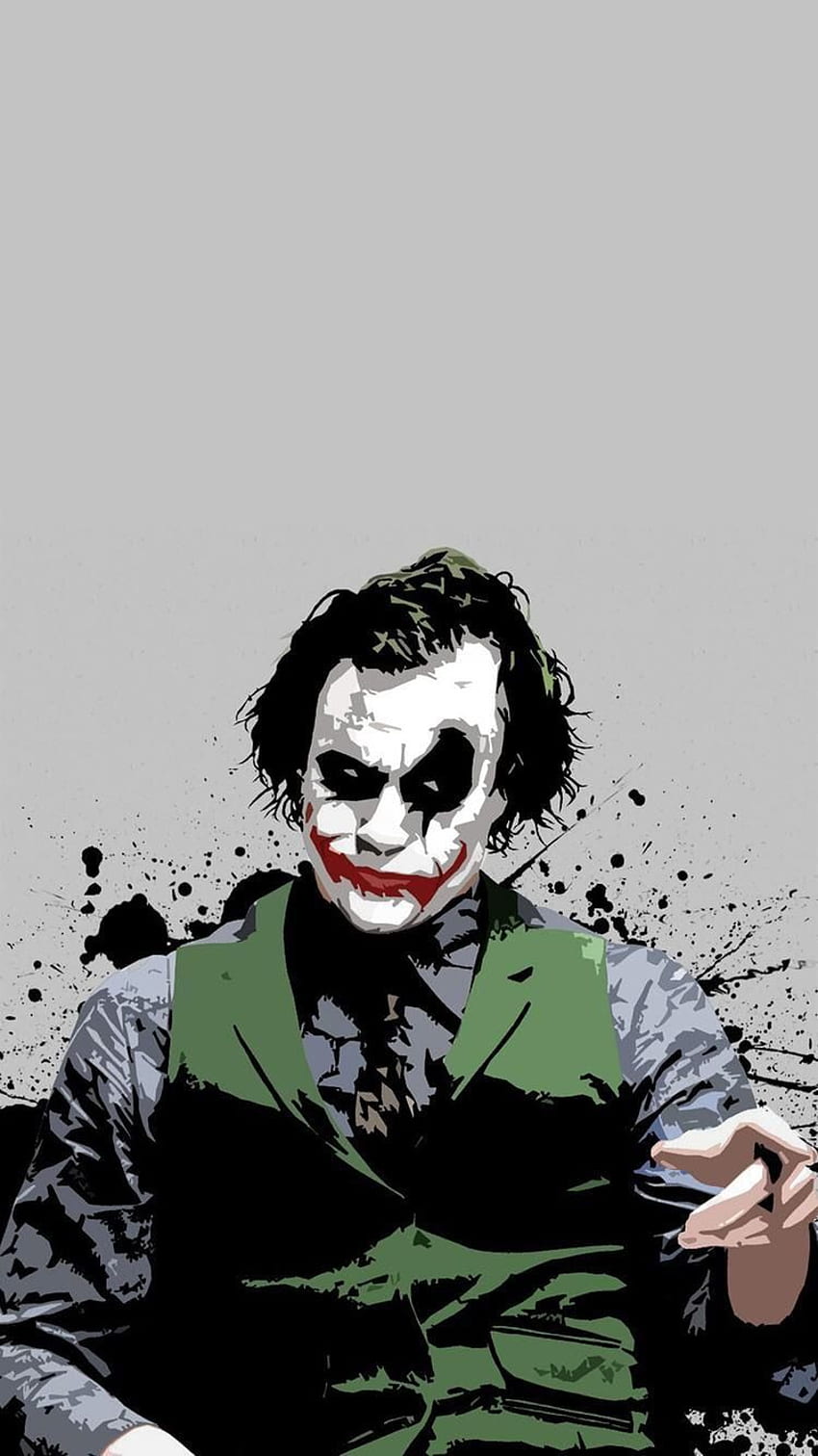 Joker . . Joker und Batman, Heath Ledger Joker HD-Handy-Hintergrundbild