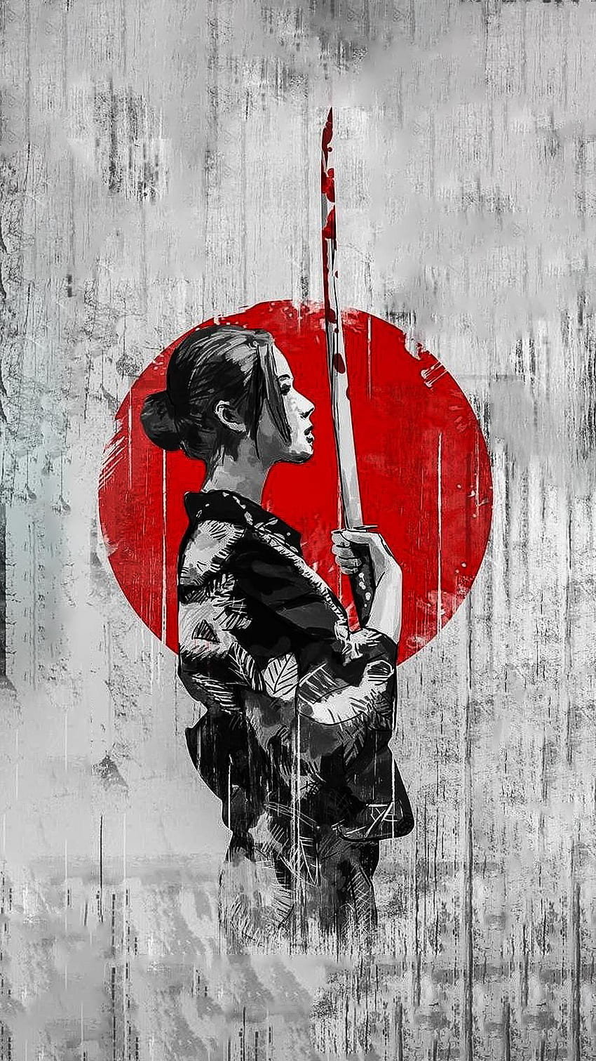 Geisha [Benutzerdefinierte Bearbeitung]. Schön . Samurai-Kunst, Samurai HD-Handy-Hintergrundbild