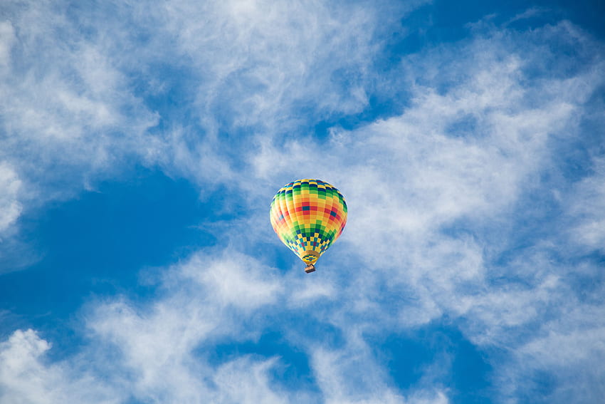 Sky, Clouds, , , Flight, Balloon HD wallpaper