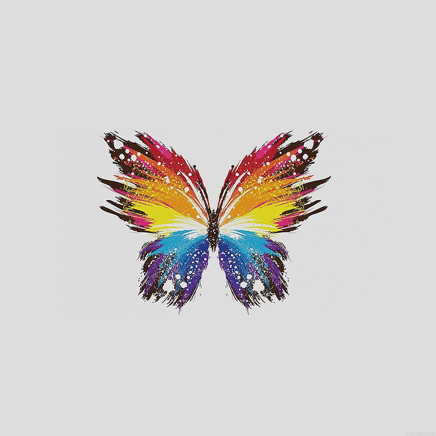 Schmetterlingskunst Illust Niedlicher minimaler, kleiner Schmetterling HD-Handy-Hintergrundbild