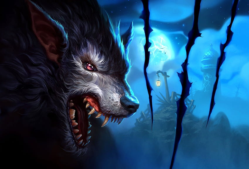 Awesome Wolf, Awesome Werewolf HD wallpaper