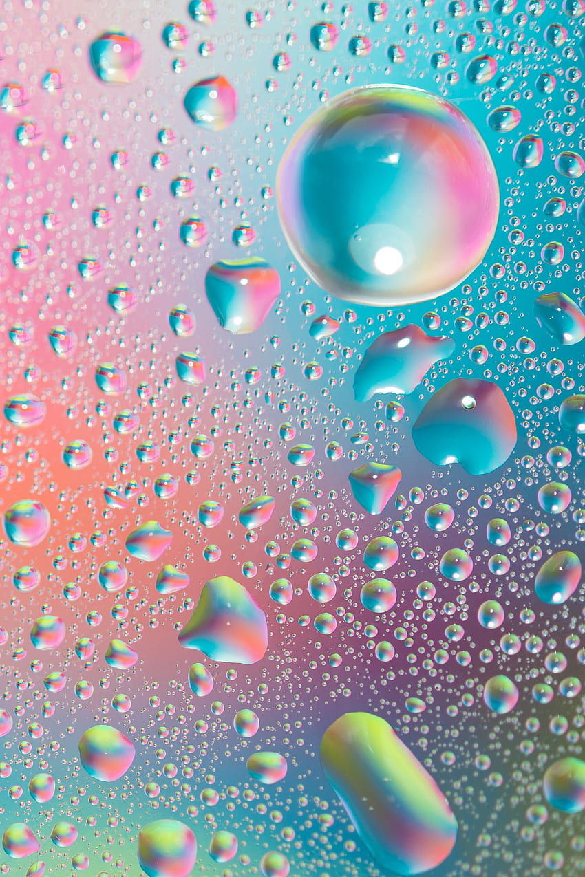 Blueish Water Bubble HD wallpaper